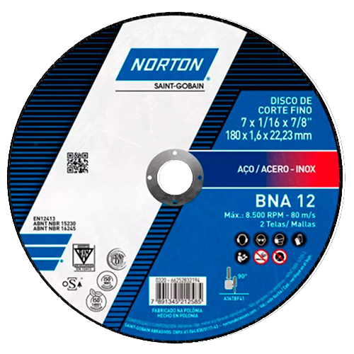 DISCO CORTE 7 X 1,6 NORTON